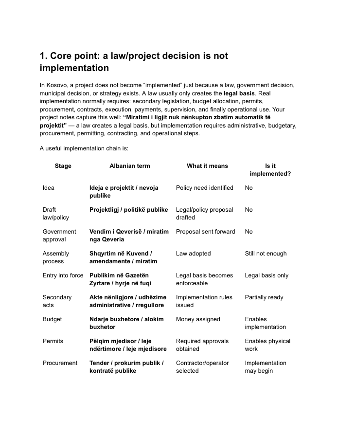 Legal framework document